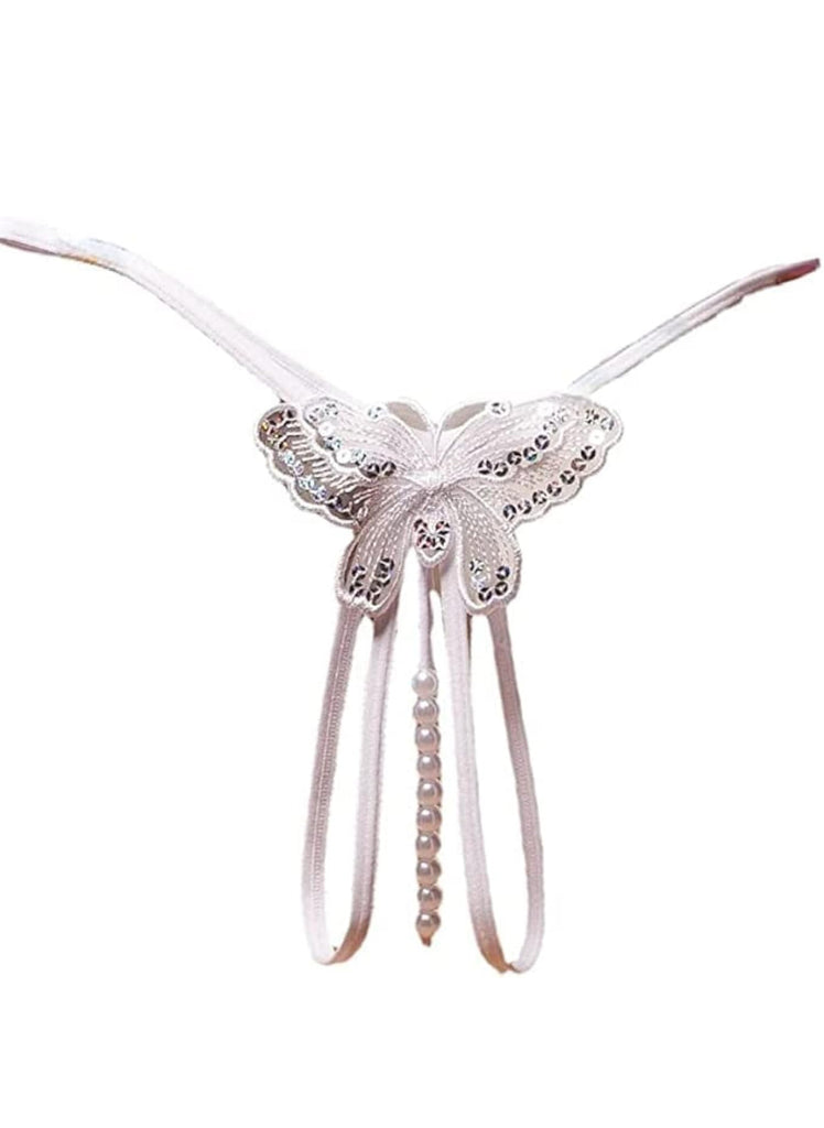 G String Lingerie | Butterfly Pearls