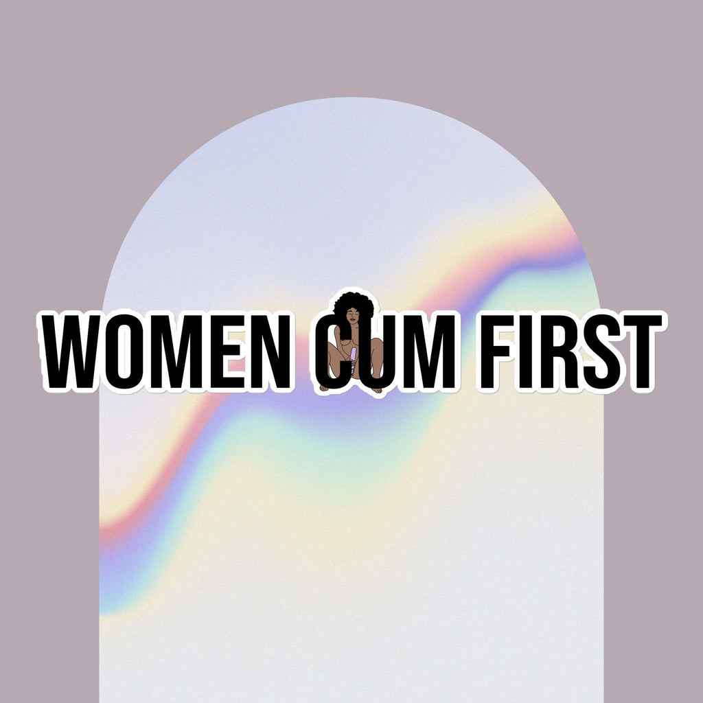 Women C*m First Stickers for Laptops, Notebooks Bubble-free stickers