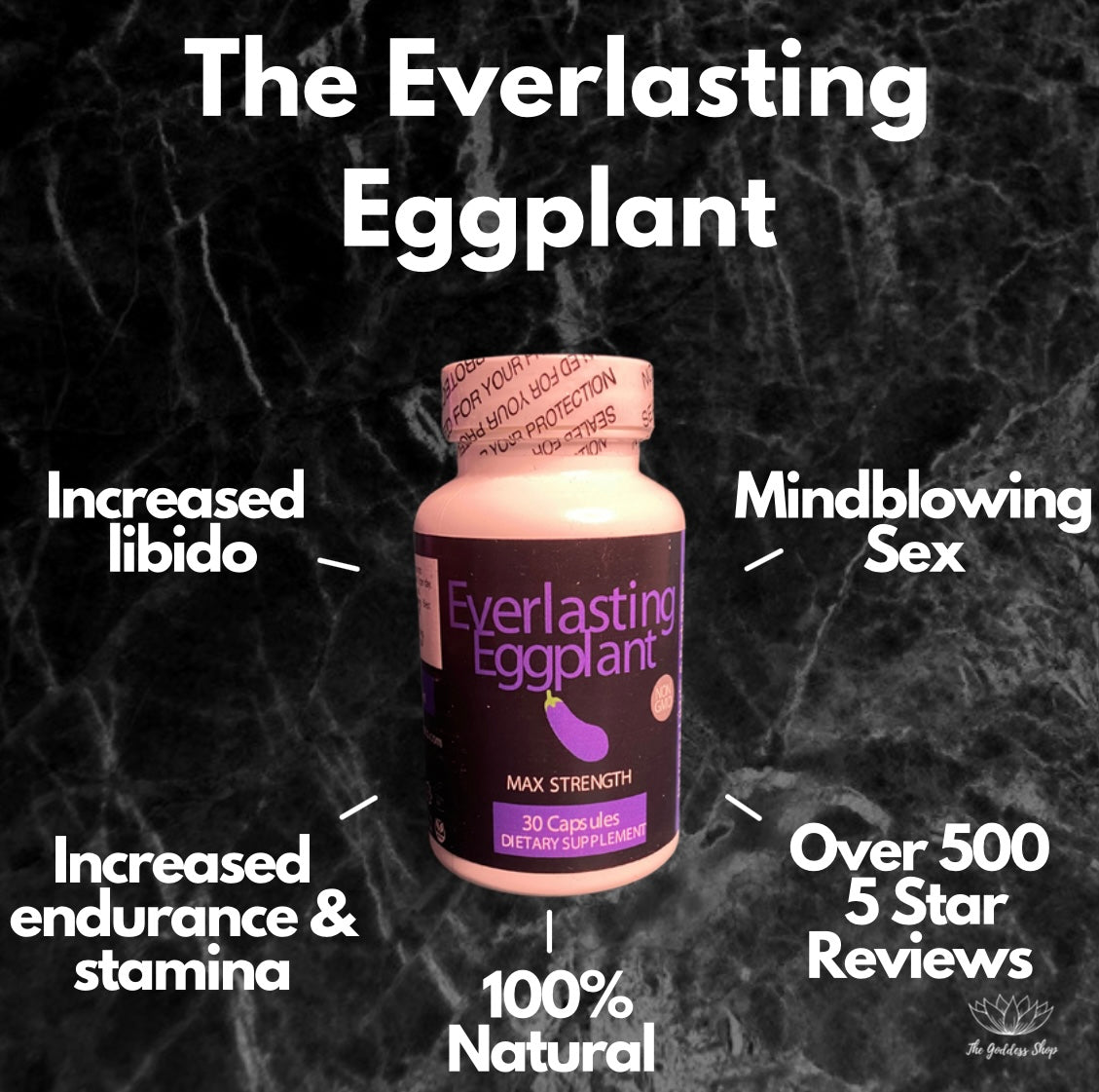 Male Libido Booster | The Everlasting Eggplant | Supports Male Strength & Endurance
